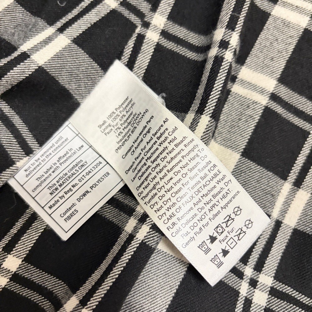 Eddie Bauer Down Puffer Vest with Faux Fur Hood Black – M - Picture 10 of 10